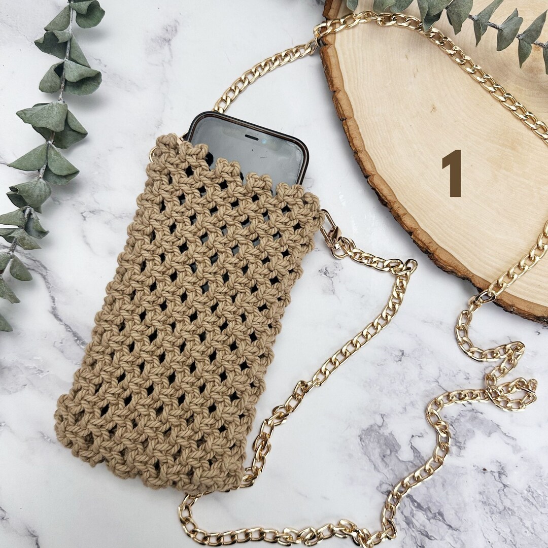 Boho phone case, Cellphone holder, Phone crossbody bag, Crossbody bag, Macrame handbag, Crossbody phone bag, phone shoulder bag | MakerPlace by Michaels Boho phone case, Cellphone holder, Phone crossbody bag, Crossbody bag, Macrame handbag, Crossbody phone bag, phone shoulder bag | MakerPlace by Michaels